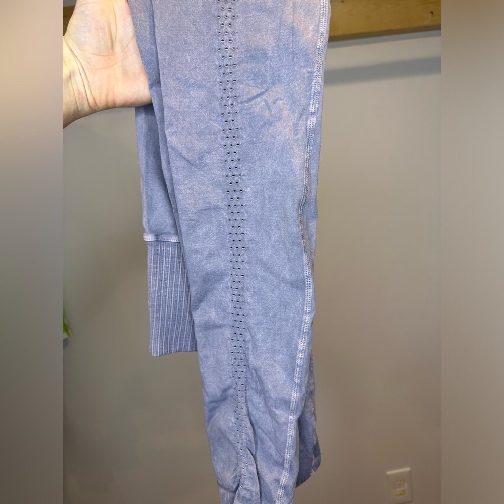 NWOT FREE PEOPLE FP Movement Good Karma Womens Leggings washed gray XS/S - Picture 5 of 7